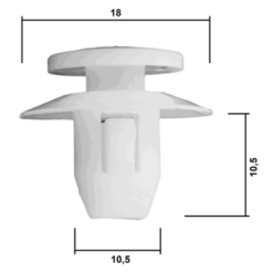 Alternative view of RETAINER CLIP