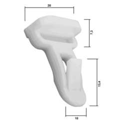 Alternative view of RETAINER CLIP