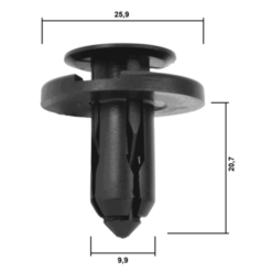 Alternative view of RETAINER CLIP