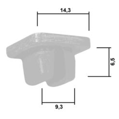 Alternative view of RETAINER CLIP