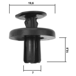 Alternative view of RETAINER CLIP