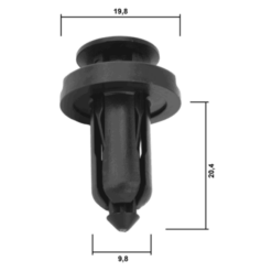 Alternative view of RETAINER CLIP