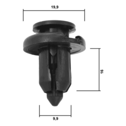 Alternative view of RETAINER CLIP