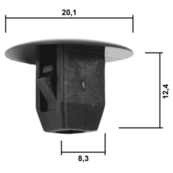Alternative view of RETAINER CLIP