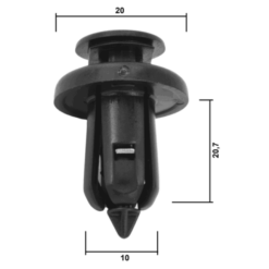 Alternative view of RETAINER CLIP