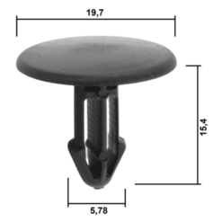 Alternative view of RETAINER CLIP