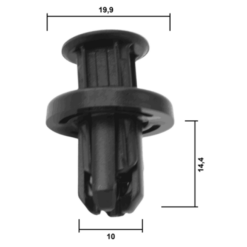 Alternative view of RETAINER CLIP