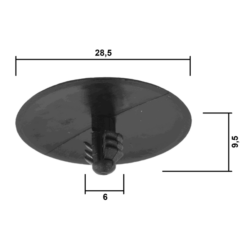 Alternative view of RETAINER CLIP