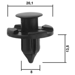 Alternative view of RETAINER CLIP