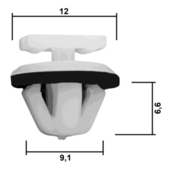 Alternative view of RETAINER CLIP