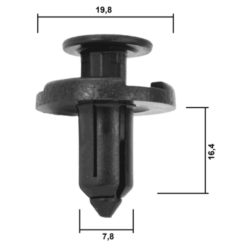 Alternative view of RETAINER CLIP