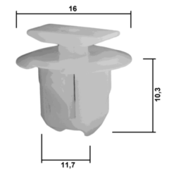 Alternative view of RETAINER CLIP