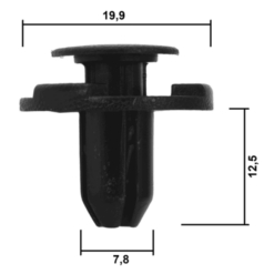 Alternative view of RETAINER CLIP