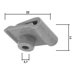 Alternative view of RETAINER CLIP