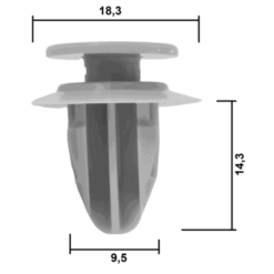 Alternative view of RETAINER CLIP