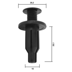 Alternative view of RETAINER CLIP