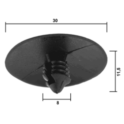 Alternative view of RETAINER CLIP