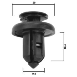 Alternative view of RETAINER CLIP