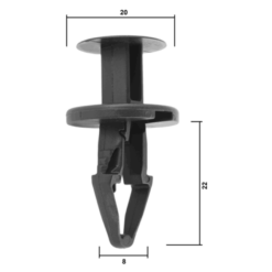 Alternative view of RETAINER CLIP