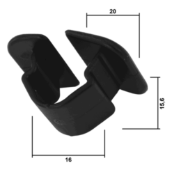 Alternative view of RETAINER CLIP