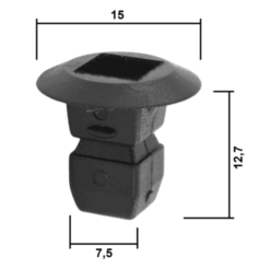 Alternative view of RETAINER CLIP