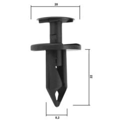 Alternative view of RETAINER CLIP