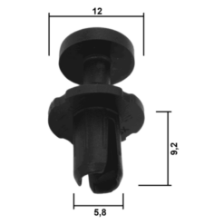 Alternative view of RETAINER CLIP