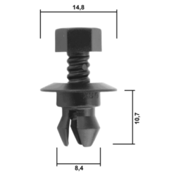 Alternative view of RETAINER CLIP