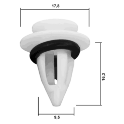 Alternative view of RETAINER CLIP