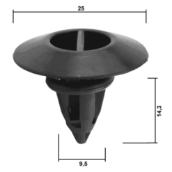 Alternative view of RETAINER CLIP