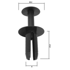 Alternative view of RETAINER CLIP