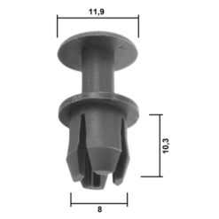 Alternative view of RETAINER CLIP