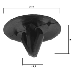 Alternative view of RETAINER CLIP