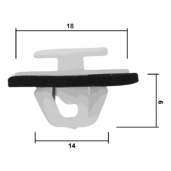 Alternative view of RETAINER CLIP