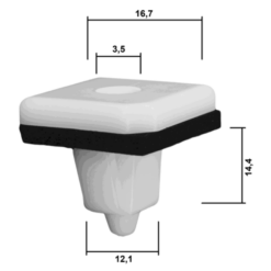 Alternative view of RETAINER CLIP