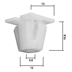 Alternative view of RETAINER CLIP