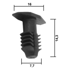 Alternative view of RETAINER CLIP