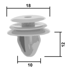 Alternative view of RETAINER CLIP