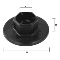 Alternative view of RETAINER CLIP