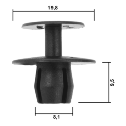 Alternative view of RETAINER CLIP