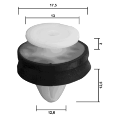 Alternative view of RETAINER CLIP