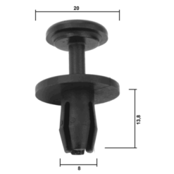 Alternative view of RETAINER CLIP