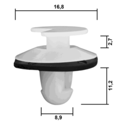 Alternative view of RETAINER CLIP