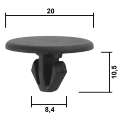 Alternative view of RETAINER CLIP