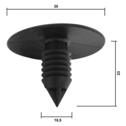 Alternative view of RETAINER CLIP