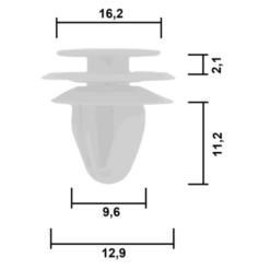 Alternative view of RETAINER CLIP