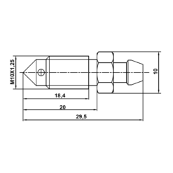 Alternative view of BLEEDER SCREW