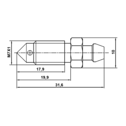 Alternative view of BLEEDER SCREW