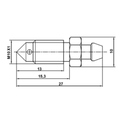 Alternative view of BLEEDER SCREW