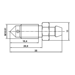 Alternative view of BLEEDER SCREW